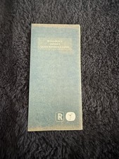 Guide De Référence Rapide Manuel Rolls-Royce Silver Seraph 1999 TSD7001 OEM