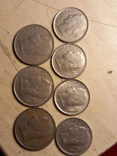 Pièces belge francs 1947 - pièces, 5