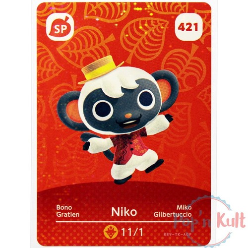 Carte amiibo animal crossing - carte,