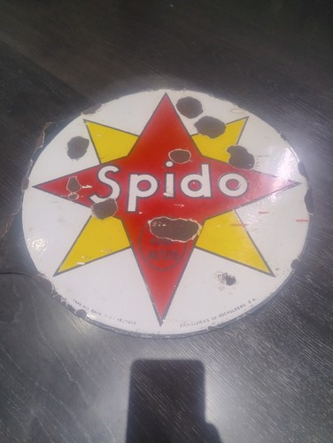 Plaque émaillée spido - émaillée,