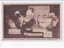 GAMBAIS: lot faverolles prix d'honneur paris 1931 roller-arnoult, rooster chickens