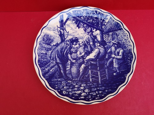 Grand plat décor - , delft