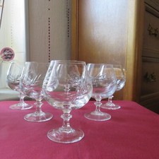 6 Flory Model D Arches Crystal Cognac Glasses Size Epi 2