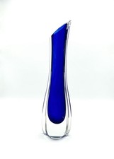*RARE* St. Louis France - Crystal Cobalt Blue Vase, 13 1/2”
