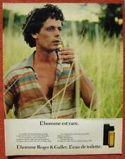 Publicité Papier - Eau de Toilette "L'homme" de Roger & Gallet de 1982