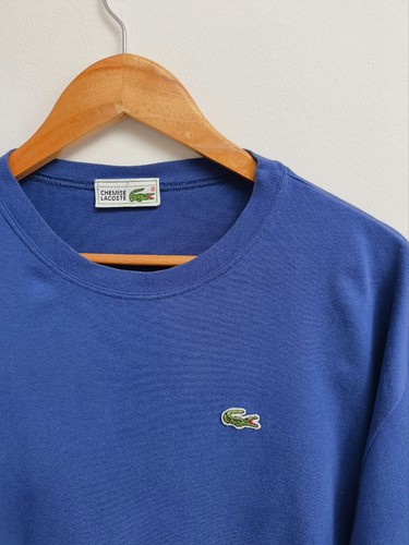 Lacoste shirt homme bleu uni - t-shirt,