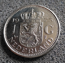 Pays Bas 1 Gulden 1973 Nickel