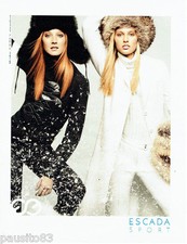 ADVERTISEMENT ADVERTISING 016 2003 Escada Sport Hat Chapka Fur Coats