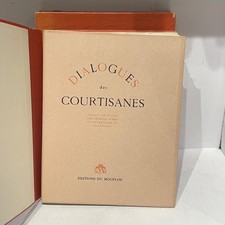 DAN SIGROS Dialogues des Courtisanes par Lucien 1946 ILLUSTRÉ Ex Vélin du Marais
