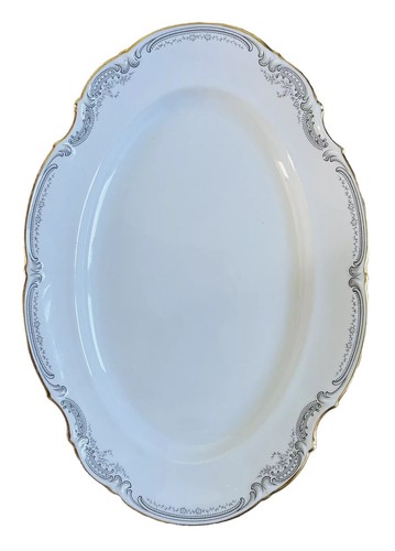 Plat service ovale ancien - de,