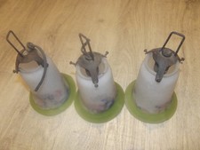 3 TULIPES PATE DE VERRE