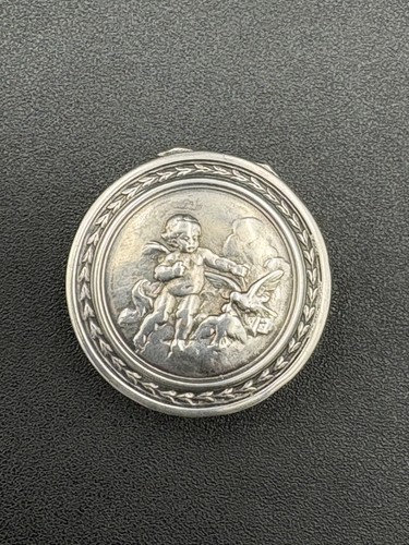 Boîte pilulier argent - en,