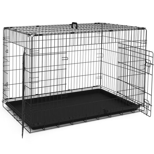 Cage chien pliable 122x75x81cm - cage,