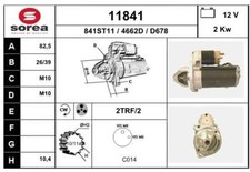 DéMARREUR MERCEDES VITO FOURGON 112 CDI 2.2,108 CDI 2.2,CLASSE C C 220 CDI