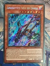 Secret Rare - Âme du Malheur Enchaînée, Yugioh CHIM-DE010 1er Tirage NM