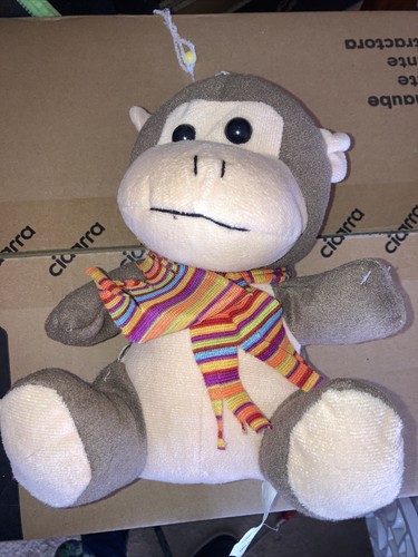 Doudou peluche singe - (n61),