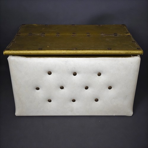 Vintage coffre matelassé - coffre,