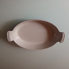 LE  CREUSET   Fonte émaillée   1   ancien  plat  ovale   28 cm    VINTAGE