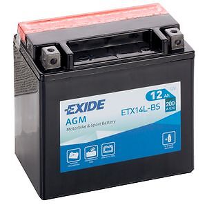 Batterie moto etx14l - moto, exide