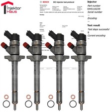 4x 0445110239 Injecteur Bosch