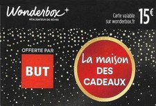 Carte cadeau - Wonderbox /  BUT   /  voir scan-   GIFT CARD