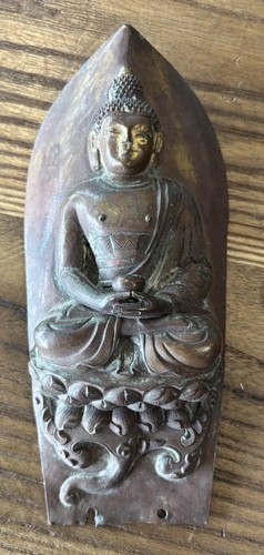 Plaque bouddha cuivre - plaque, en