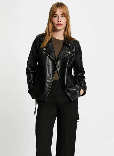 Veste style perfecto noire