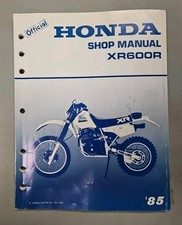 Honda XR600R Service Manual 1985 OEM Genuine