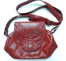 Sac bandoulière cuir rouge