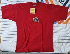 TINTIN A MOTO TEE SHIRT ROUGE
