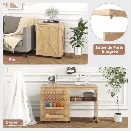 Table couture pliante - table,