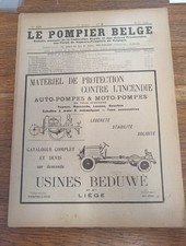 Le Pompier Belge Monthly Bulletin August 1930