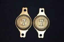 PAIR OF BOSSETTES MOD.1818 OFFICER HORSE BITES 7TH HUSSARD REGIMENT-1840