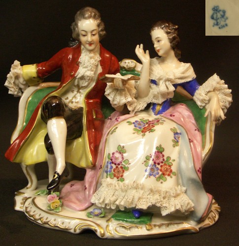 19ème statuette porcelaine - aa,