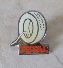 Vintage Badge Pins Oil TOTAL Tyre Can Oil Petroleum Product