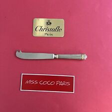 COUTEAU FROMAGE CHRISTOFLE FRANCE ARIA DORE 21 Cm  METAL ARGENTE TRÈS BEL ÉTAT;