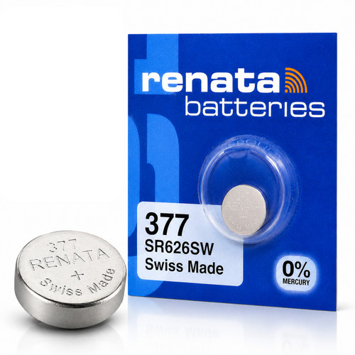 Renata 377 pile - 377, bouton