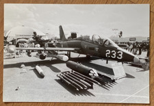 Antique photo fighter training plane Salon du Bourget 1985