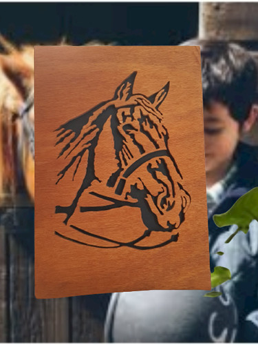 Painting horse head wooden - horse,