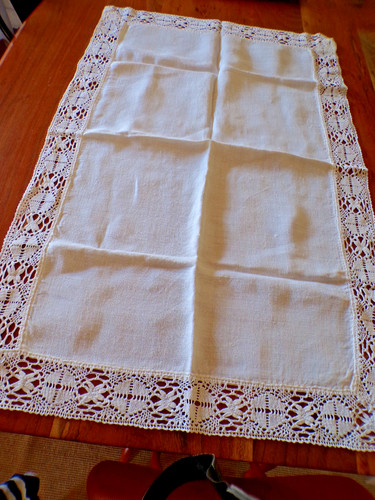 Linge ancien napperon - linge,