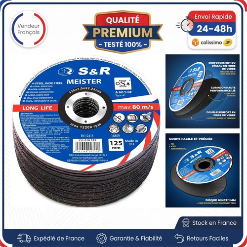 Disques à tronçonner - s&r,