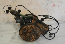 Vintage porte bouteille fer