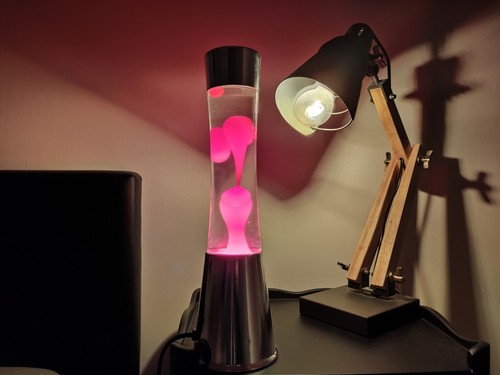Lampe lave rouge - à,