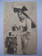 CPA folklore paysanne femme