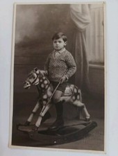 cpa  Photo Enfant sur cheval a