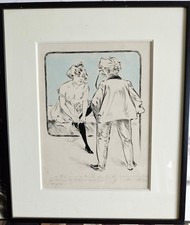 Dessin ancien "coquin" 1900