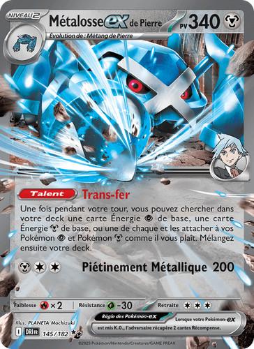 Carte pokémon métalosse - carte, de