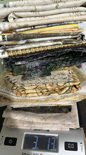 Quilting Cotton Fabric Lot –Batiks, Moda, Cranston, McKenna & more Scrap 3 lbs
