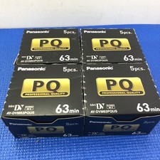 4 Panasonic AY-DVM63PQUS Professional Quality Mini DV Tape Boxes (20 tapes)