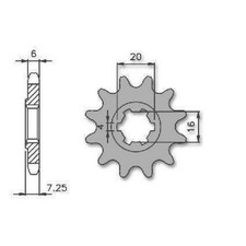 Pignon Suzuki RMX 50CC 12 D
